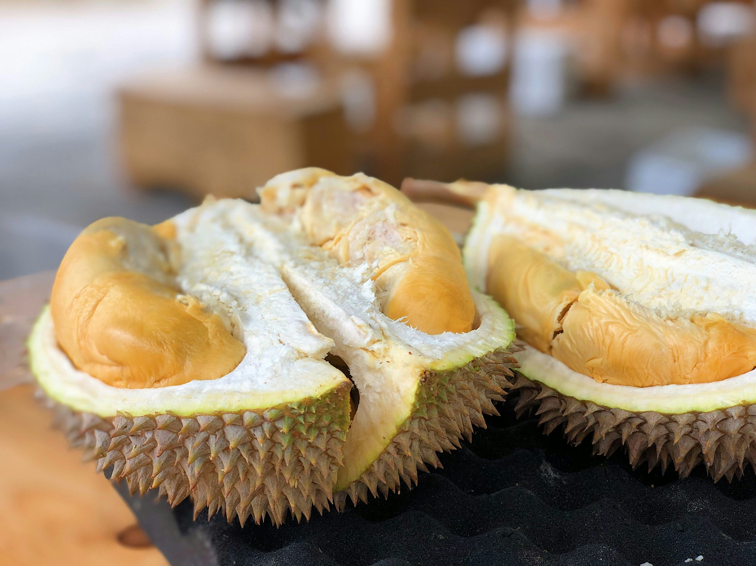 Fresh durian fruit