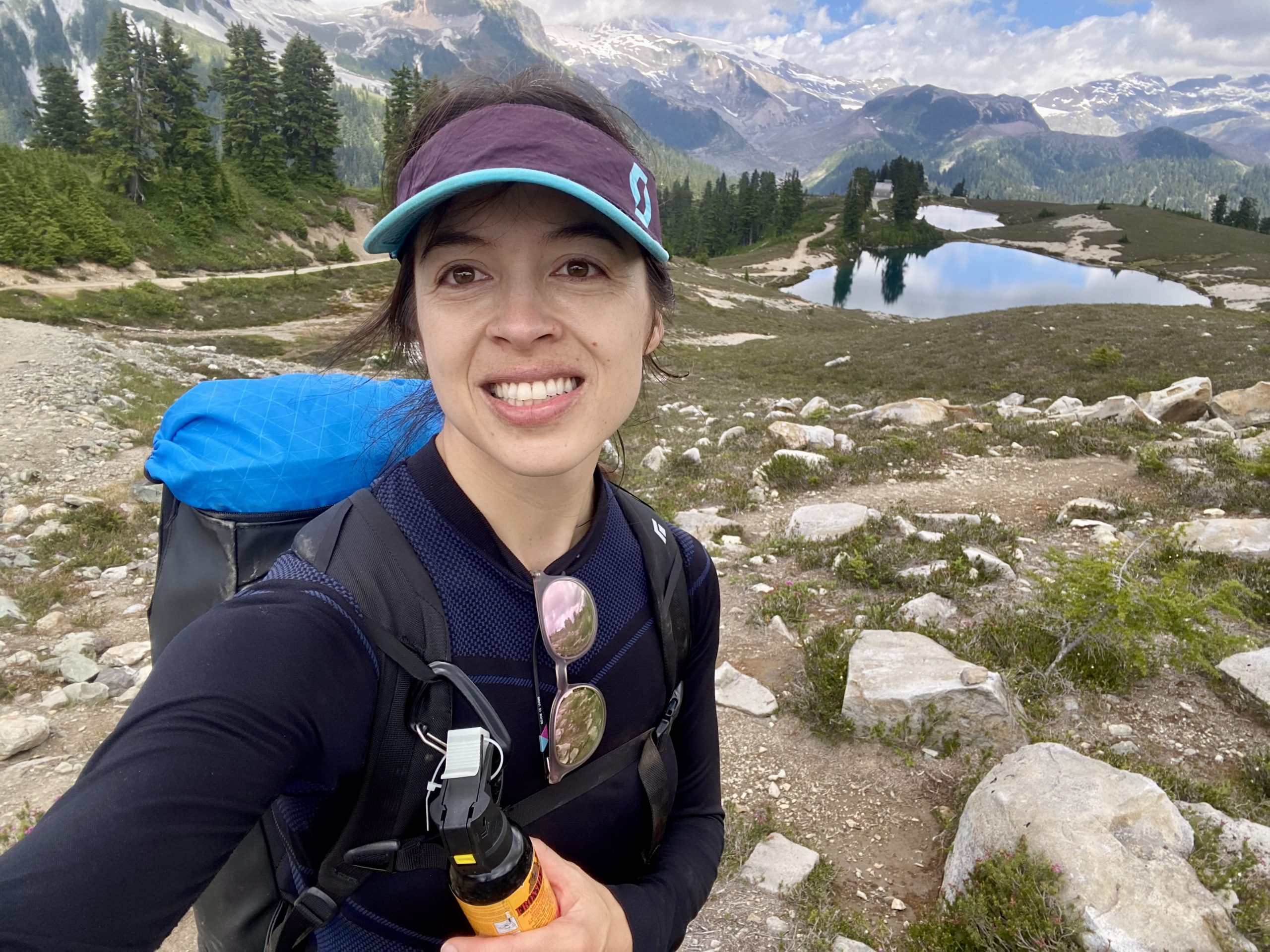 Hiking in Canadian mountains